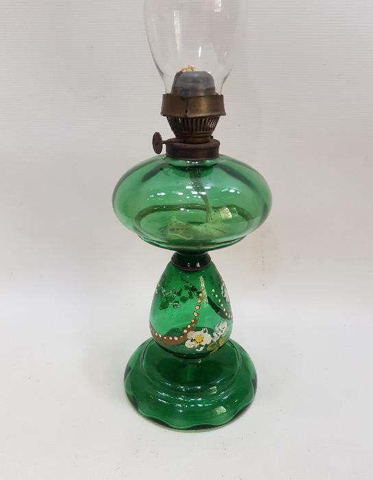 OSMANLI DÖNEMİ MİNE İŞÇİLİKLİ KOPARMA CAM LAMBA