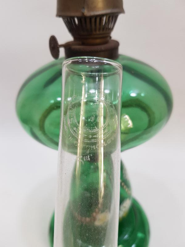 OSMANLI DÖNEMİ MİNE İŞÇİLİKLİ KOPARMA CAM LAMBA