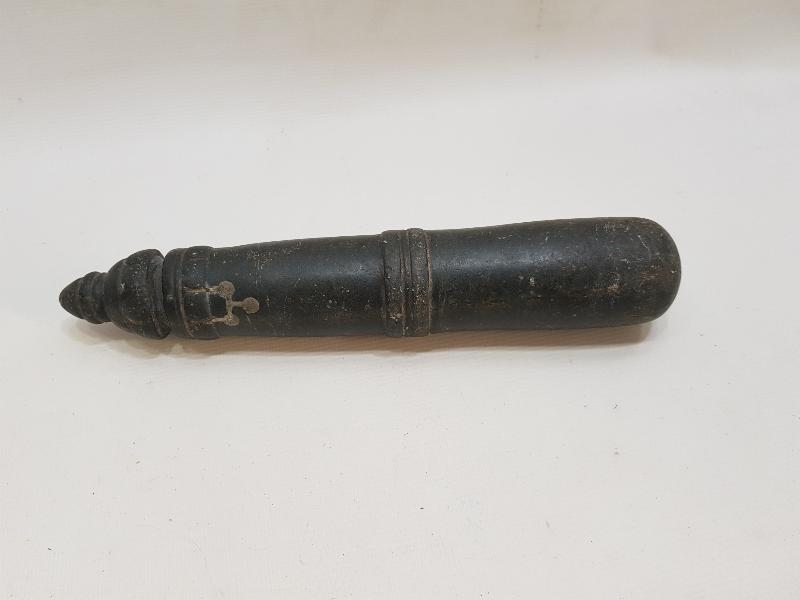 OSMANLI DÖNEMİ TEKKE İŞİ GÜMÜŞ ÇAKMALI HAVAN ELİ