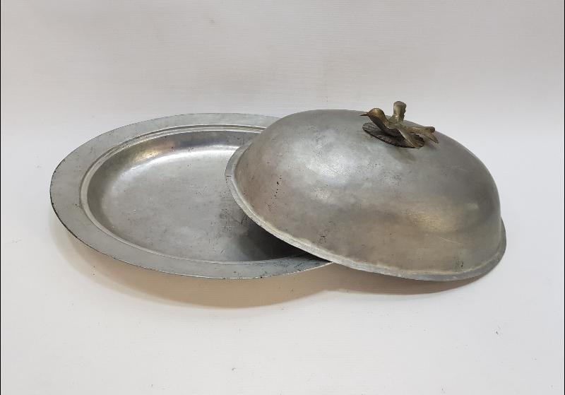 OSMANLICA DAMGALI VE KAPAK TUTAMACI KUŞLU BAKIR PİLAV SAHANI