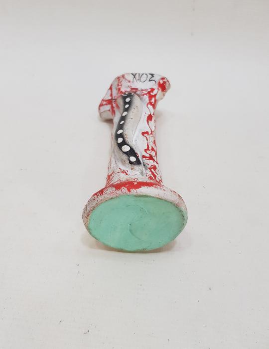 RUMCA XIOS YAZILI ADA İŞİ MİNİ SEAMİK VAZO