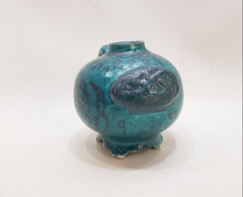 SANATÇI İŞİ OSMANLICA YADİGAR YAZILI KÜTAHYA SERAMİK LAMBA