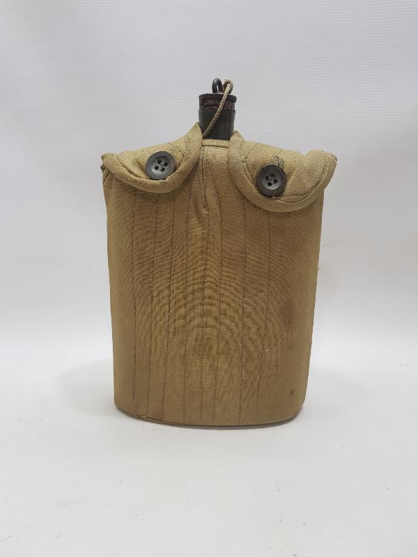 1. DÜNYA SAVAŞI ORJİNAL KILIFINDA EMAYE OSMANLI SUBAY MATARASI