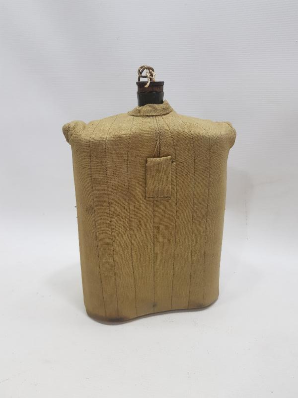 1. DÜNYA SAVAŞI ORJİNAL KILIFINDA EMAYE OSMANLI SUBAY MATARASI