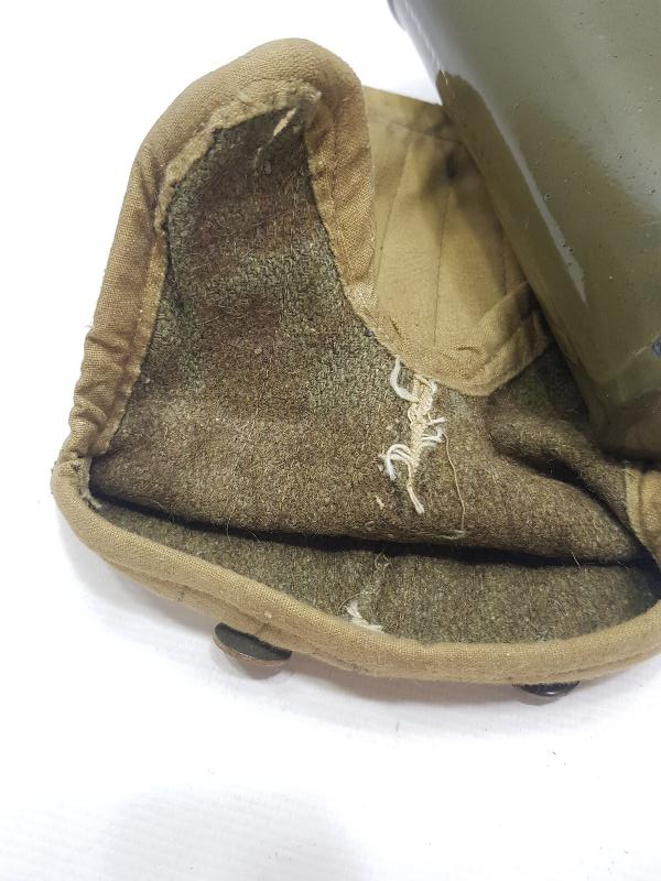 1. DÜNYA SAVAŞI ORJİNAL KILIFINDA EMAYE OSMANLI SUBAY MATARASI