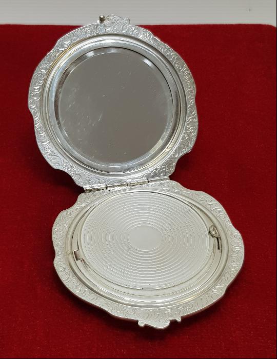 ANTİKA GÜMÜŞ KAPLAMA PUDRİYER