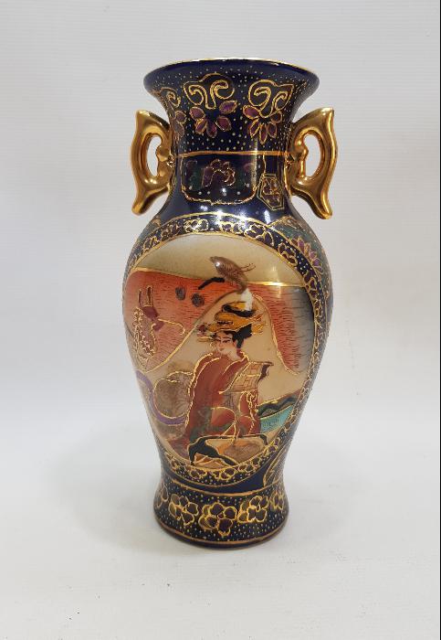 ANTİKA ORIENTAL SATSUMA PORSELEN VAZO