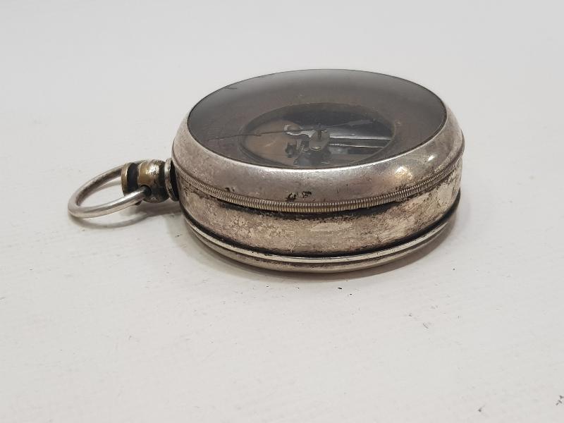 CONSTANTINOPLE YAZILI GÜMÜŞ KAPLAMA BAROMETRE