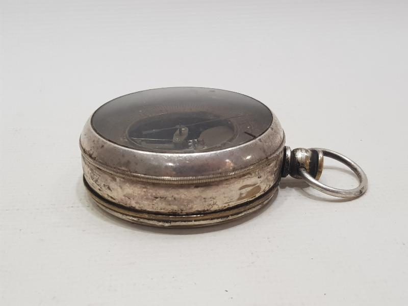 CONSTANTINOPLE YAZILI GÜMÜŞ KAPLAMA BAROMETRE