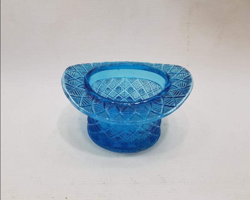 MELON ŞAPKA FORMLU MAVİ RENKLİ KRİSTAL İKRAMLIK