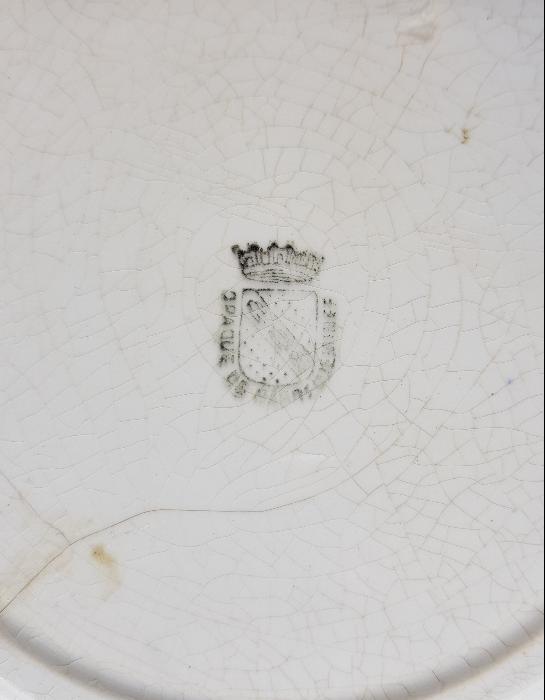 OSMANLI DÖNEMİ AFİYET OLSUN EFENDİM YAZILI AY YILDIZLI PORSELEN TABAK