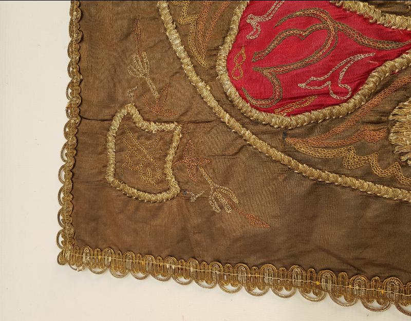 OSMANLI DÖNEMİ ESERİ İSTANBUL TUĞRALI TEPSİ ÖRTÜSÜ