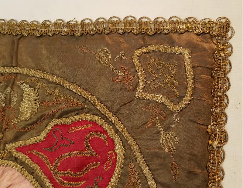 OSMANLI DÖNEMİ ESERİ İSTANBUL TUĞRALI TEPSİ ÖRTÜSÜ