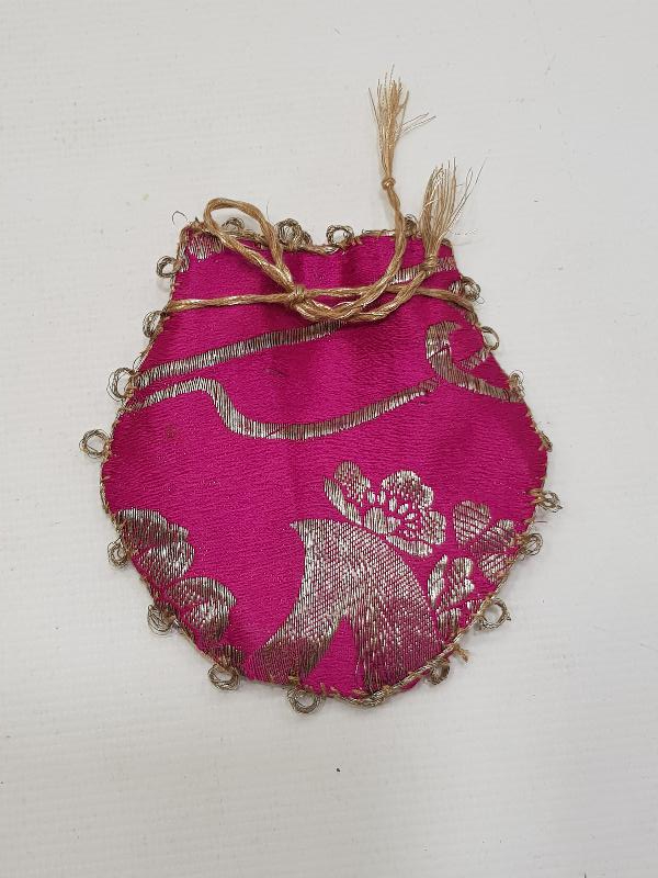 OSMANLI DÖNEMİ İPEK ELMASİYE SAAT KESESİ 