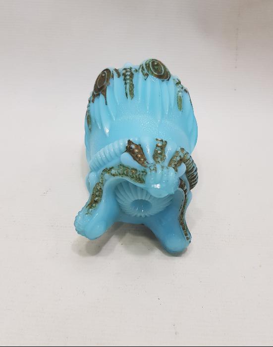 OSMANLI DÖNEMİ MAVİ RENKLİ OPAL BARDAK