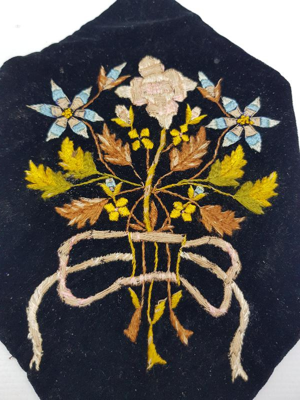 OSMANLI DÖNEMİ RUM İŞİ KADİFE DUVAR SÜSÜ