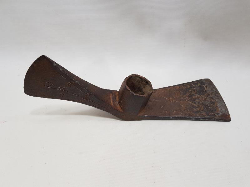 OSMANLI DÖNEMİ ÜZERİ İŞLEMELİ KAZMA BALTA