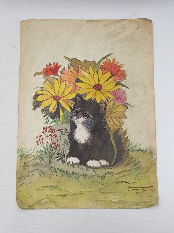 1990 TARİHLİ RESSAM T. TAVANİDİS İMZALI TABLO