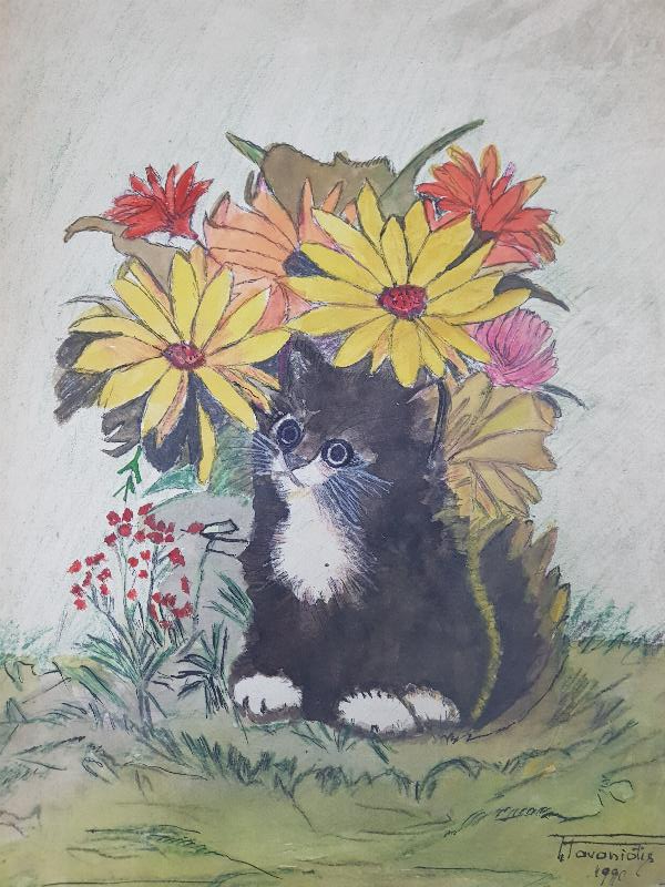 1990 TARİHLİ RESSAM T. TAVANİDİS İMZALI TABLO