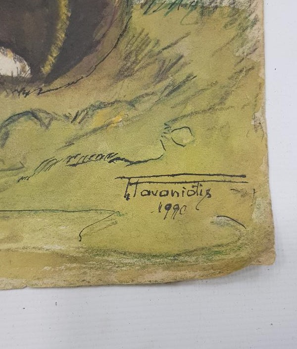 1990 TARİHLİ RESSAM T. TAVANİDİS İMZALI TABLO