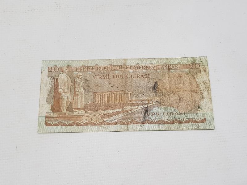 B1 SERİ 7 RAKAMLI 20 LİRA - NADİR