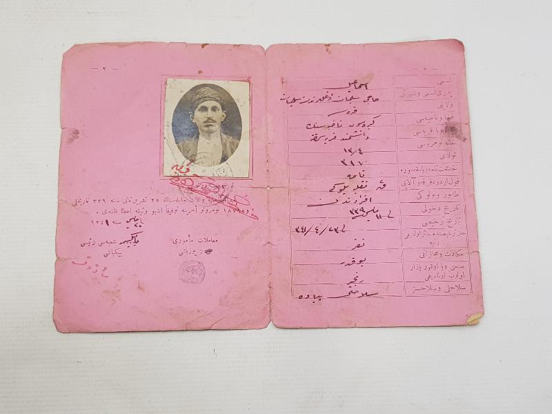 KURTULUŞ SAVAŞI TARİHİ: OSMANLICA ASKERLİK TERHİS BELGESİ 