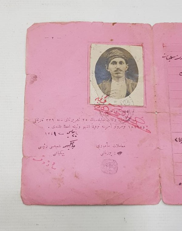 KURTULUŞ SAVAŞI TARİHİ: OSMANLICA ASKERLİK TERHİS BELGESİ 