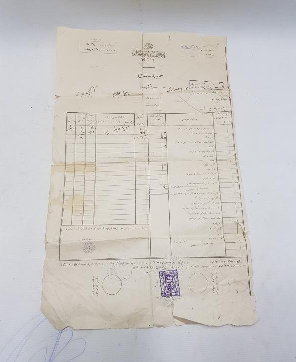 OSMANLI VE TC DÖNEMİ DEVLET DEMİR YOLLARI EVRAK LOTU