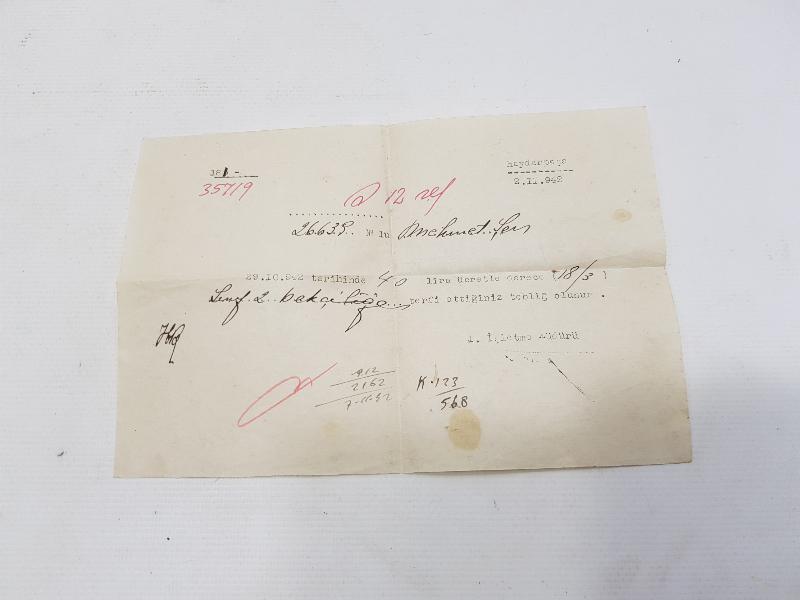 OSMANLI VE TC DÖNEMİ DEVLET DEMİR YOLLARI EVRAK LOTU