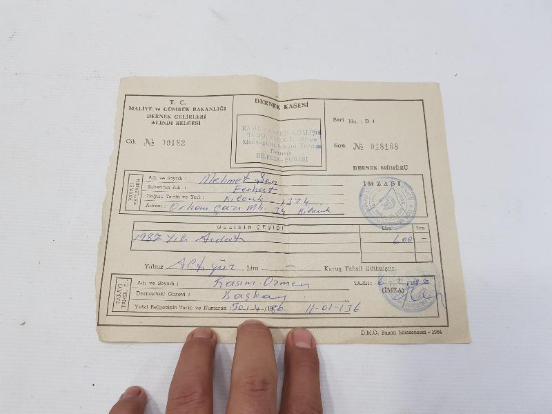 OSMANLI VE TC DÖNEMİ DEVLET DEMİR YOLLARI EVRAK LOTU