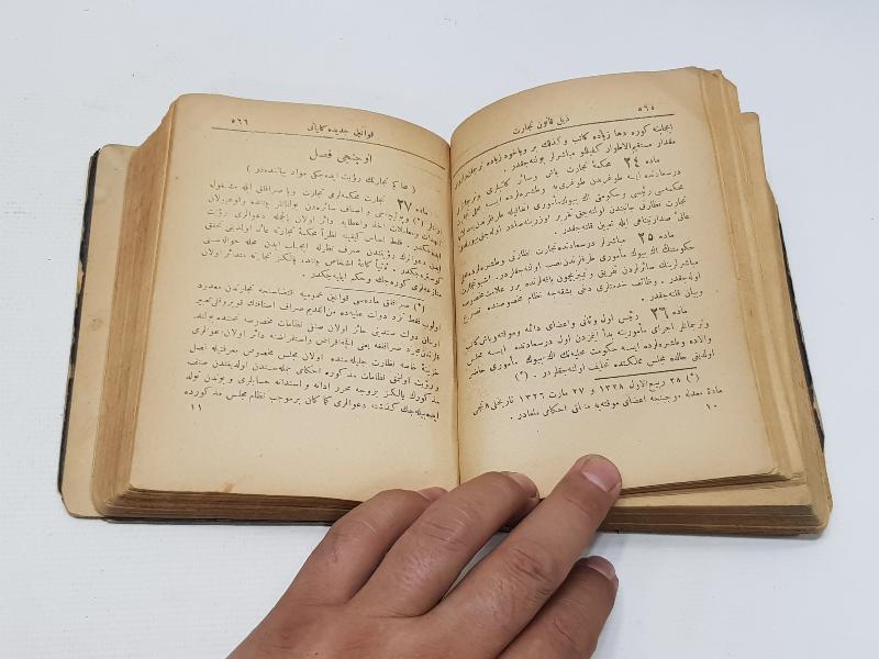 TC İLK DÖNEM OSMANLICA MİSAKI MİLLİ - HIYANETİ VATANİYE VB. KANUNLAR KİTABI