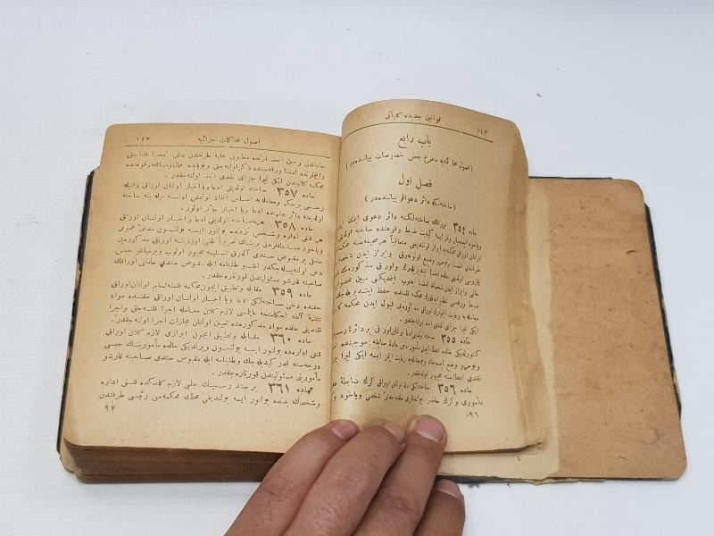 TC İLK DÖNEM OSMANLICA MİSAKI MİLLİ - HIYANETİ VATANİYE VB. KANUNLAR KİTABI