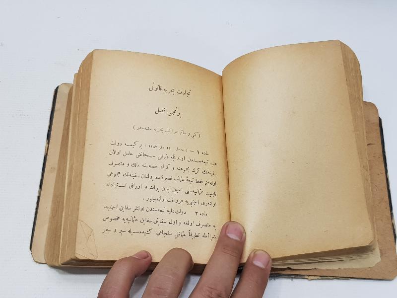 TC İLK DÖNEM OSMANLICA MİSAKI MİLLİ - HIYANETİ VATANİYE VB. KANUNLAR KİTABI