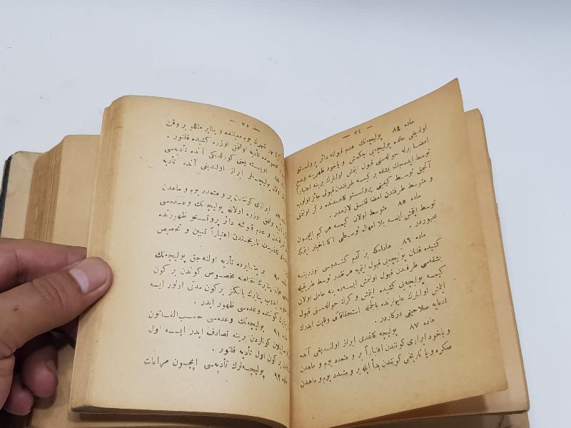 TC İLK DÖNEM OSMANLICA MİSAKI MİLLİ - HIYANETİ VATANİYE VB. KANUNLAR KİTABI