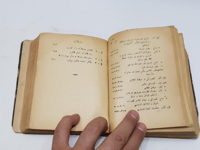 TC İLK DÖNEM OSMANLICA MİSAKI MİLLİ - HIYANETİ VATANİYE VB. KANUNLAR KİTABI