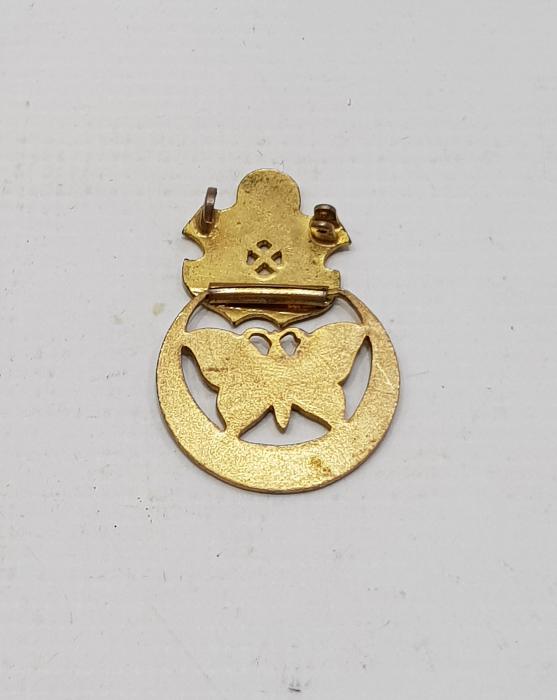 1. DÜNYA SAVAŞI DÖNEMİ OSMANLI DONANMA CEMİYETİ YAZILI MİNELİ İTTİFAK ROZET