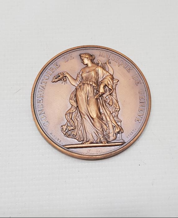 1900's KUTUSUNDA İSVİÇRE CENEVRE MÜZİK KONSERVATUARI MADALYASI