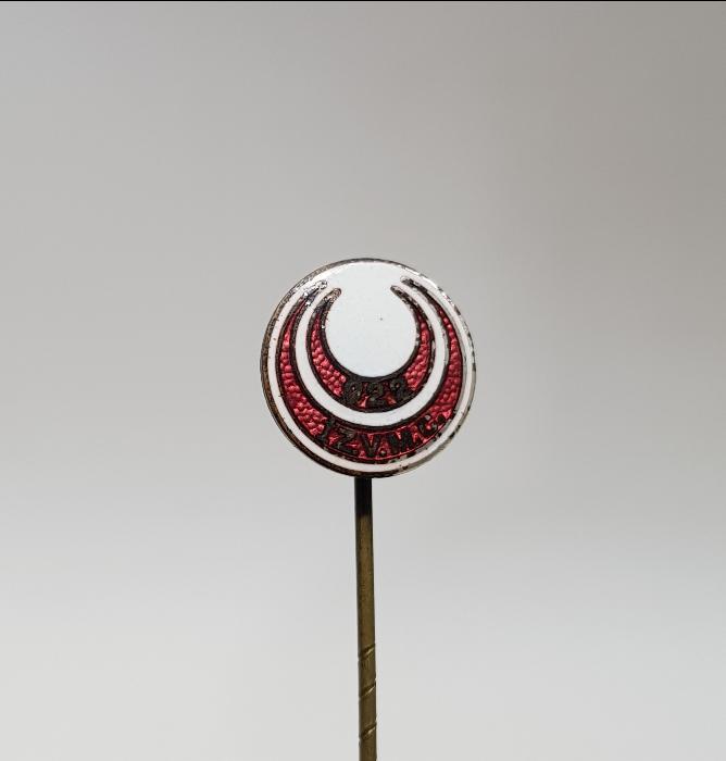 1922 İZ. V. M. C. YAZILI ÇİFT HİLAL AMBLEMLİ MİNELİ NADİR ROZET