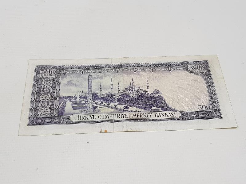 5. EMİSYON 500 LİRA KAĞIT PARA