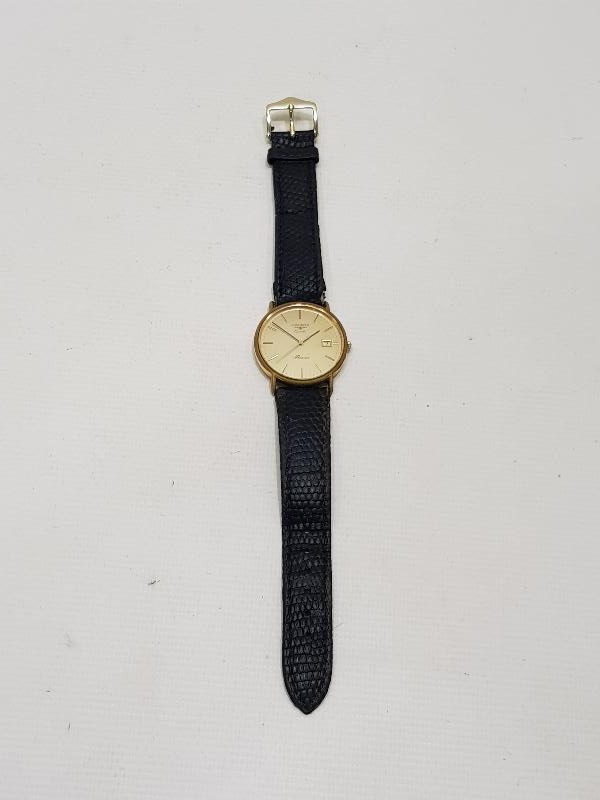 ALTIN KAPLAMA LONGINES MARKA ERKEK KOL SAATİ 