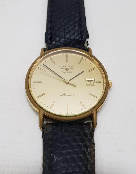 ALTIN KAPLAMA LONGINES MARKA ERKEK KOL SAATİ 