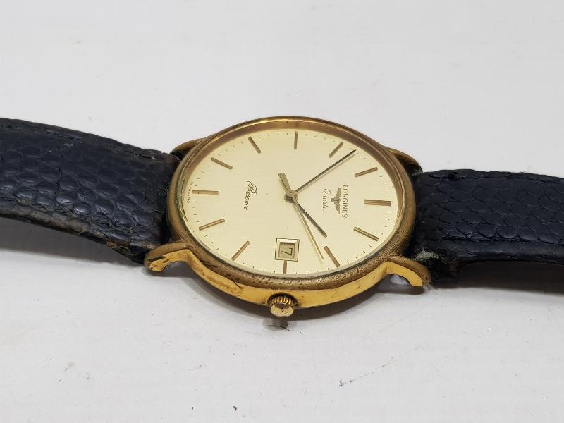 ALTIN KAPLAMA LONGINES MARKA ERKEK KOL SAATİ 