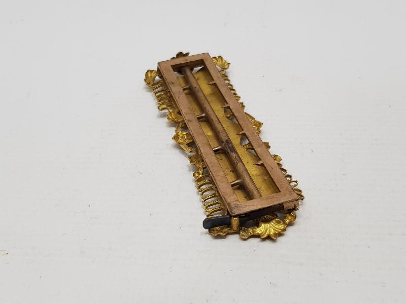 ANTİKA ART NOUVEAU SEDEF ÜZERİ YUSUFCUK İŞLEMELİ SAÇ TOKASI