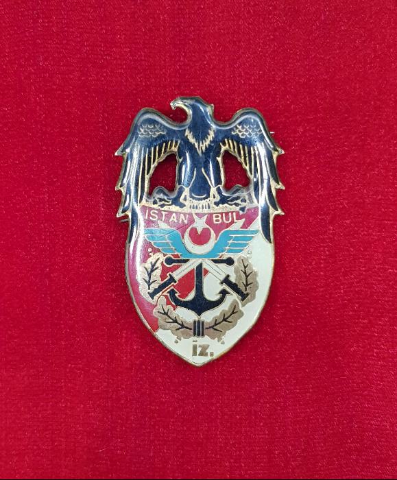 ANTİKA ÇOK NADİR İSTANBUL ASKERİ İNZİBAT ROZETİ