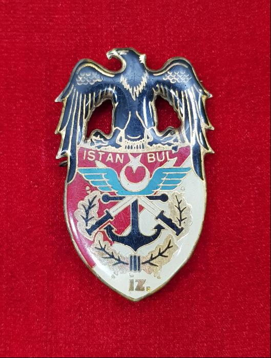 ANTİKA ÇOK NADİR İSTANBUL ASKERİ İNZİBAT ROZETİ
