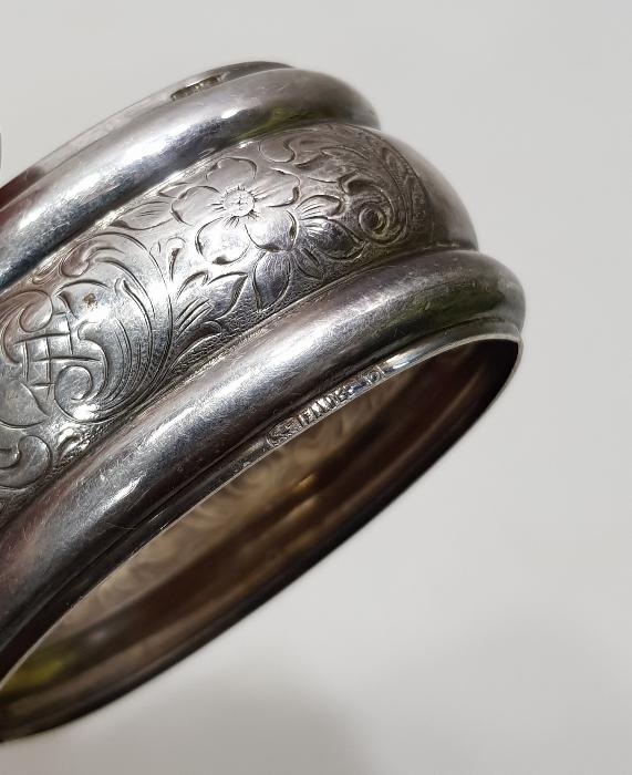 ANTİKA GÜMÜŞ KAPLAMA BİR ÇİFT PEÇETELİK