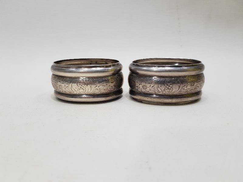 ANTİKA GÜMÜŞ KAPLAMA BİR ÇİFT PEÇETELİK