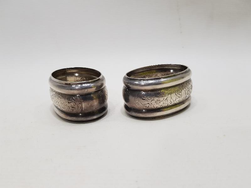 ANTİKA GÜMÜŞ KAPLAMA BİR ÇİFT PEÇETELİK