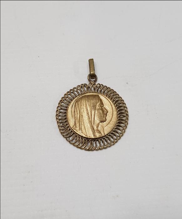 MERYEM ANA GÖRSELLİ ALTIN KAPLAMA KOLYE UCU