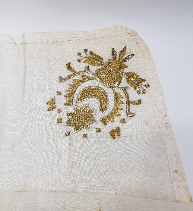 OSMANLI DÖNEMİ ALTIN SIRMA İŞLEMELİ AY YILDIZLI ÇEVRE